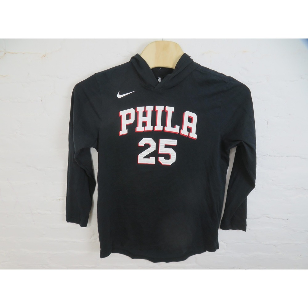Philadelphia 76ers Hooded Shirt Mens Large Nike Ben Simmons #25 Basketball NBA